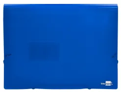 Trieur liderpapel polypropylène a4 210x297mm 700 microns 13 compartiments fermeture élastique translucide coloris bleu