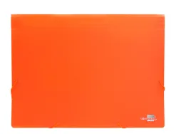 Trieur liderpapel polypro a4 210x297mm 700 microns 13 compartiments fermeture elastique coloris orange fluo opaque