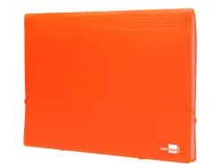 Trieur liderpapel polypro a4 210x297mm 700 microns 13 compartiments fermeture elastique coloris orange fluo opaque