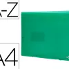 Trieur liderpapel polypropylène a4 210x297mm 700 microns 13 compartiments fermeture élastique translucide coloris vert