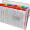 Trieur liderpapel série spectrafile pp 700 microns a4 210x297mm 13 compartiments couleur coloris frosty transparent