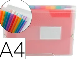 Trieur liderpapel série spectrafile pp 700 microns a4 210x297mm 13 compartiments couleur coloris frosty transparent