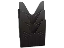 Trieur mural avery format a4 coloris noir dimensions 24 x 29 x 9 cm