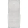 Trieur mural exacompta a4 vertical 3 compartiments coloris transparent