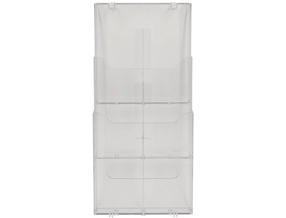 Trieur mural exacompta a4 vertical 3 compartiments coloris transparent