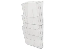 Trieur mural exacompta a4 vertical 3 compartiments coloris transparent