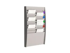 Trieur mural paperflow polystyrène 2x10 cases format a4 coloris gris