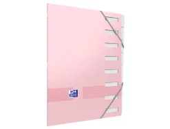Trieur oxford agrafe color life a4 8 positions coloris pastel assortis
