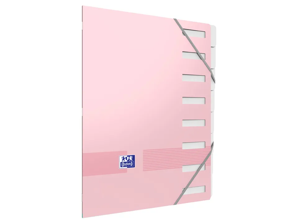 Trieur oxford agrafe color life a4 8 positions coloris pastel assortis