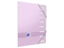 Trieur oxford agrafe color life a4 8 positions coloris pastel assortis