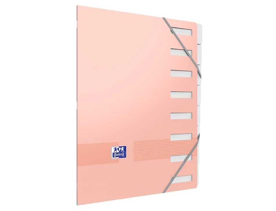 Trieur oxford agrafe color life a4 8 positions coloris pastel assortis