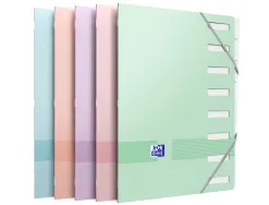Trieur oxford agrafe color life a4 8 positions coloris pastel assortis