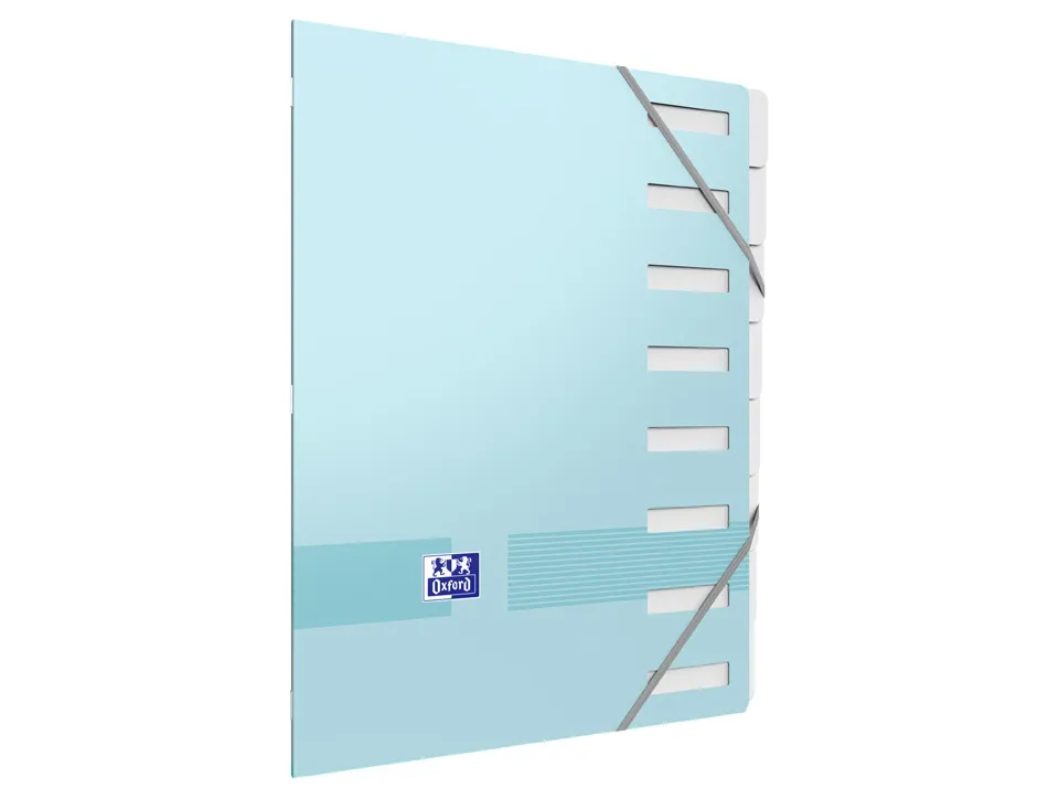 Trieur oxford agrafe color life a4 8 positions coloris pastel assortis