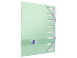 Trieur oxford agrafe color life a4 8 positions coloris pastel assortis