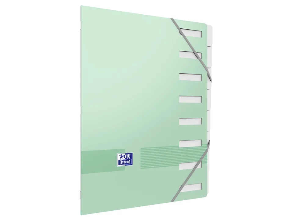 Trieur oxford agrafe color life a4 8 positions coloris pastel assortis