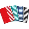 Trieur oxford top file+ agrafe carte multistrat resistante a4 12 positions numeriques ferm elas coloris