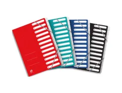Trieur oxford top file+ agrafe carte multistrat resistante a4 12 positions numeriques ferm elas coloris