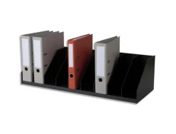 Trieur paperflow case fixe polystyrène 9 cases fixes 210x290x857mm coloris noir