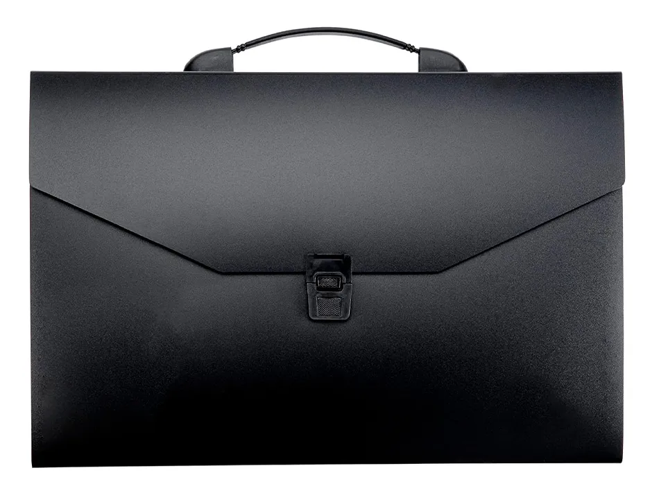 Trieur valisette rainbow class 12 compartiments polypropylene a4 38x26x6cm coloris noir