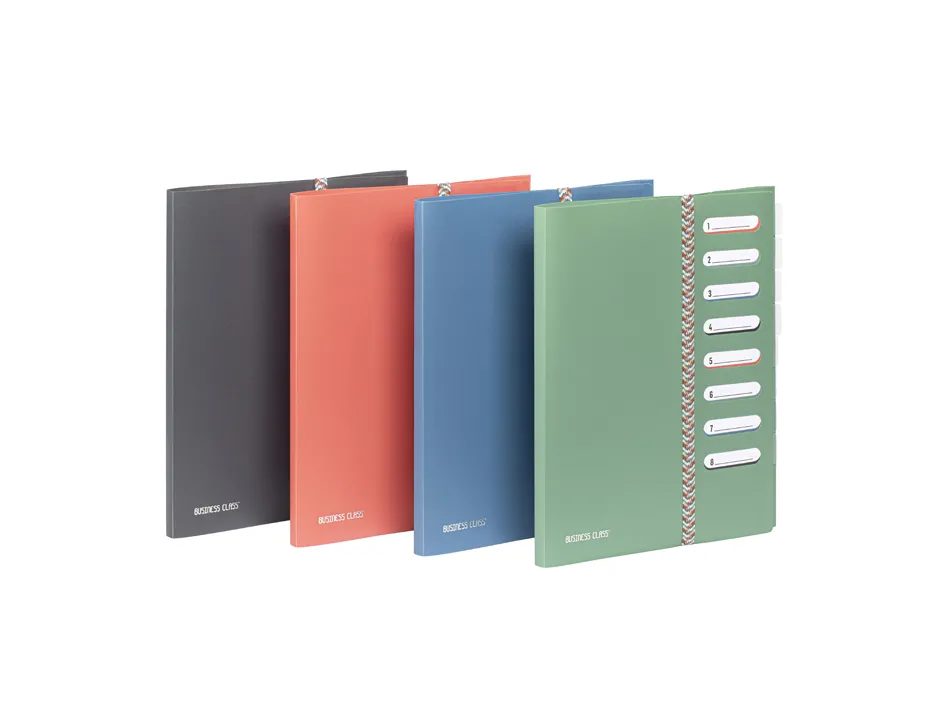 Trieur viquel business class polypropylene a4 8 compartiments coloris aleatoire