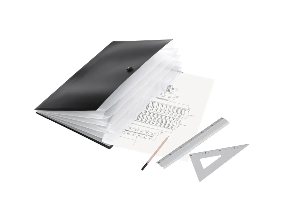Trieur viquel extensible a3 pp creativ'gallery 6 compartiments coloris noir