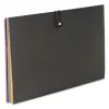 Trieur viquel rainbow class pp 8/10e 350x245mm 8 positions extensible fermeture bouton riveté élastique coloris noir