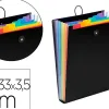 Trieur viquel rainbow class polypropylene 7/10e 250x330mm vertical a soufflet 6 positions fermeture elastique