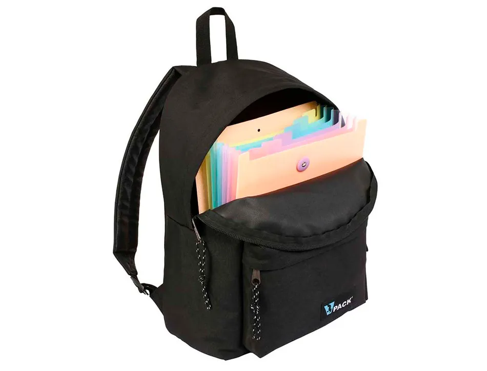 Trieur viquel rainbow pastel pour sac a dos 6 compartiments polypropylene a4 25x33x3,5cm