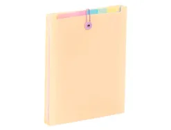 Trieur viquel rainbow pastel pour sac a dos 6 compartiments polypropylene a4 25x33x3,5cm