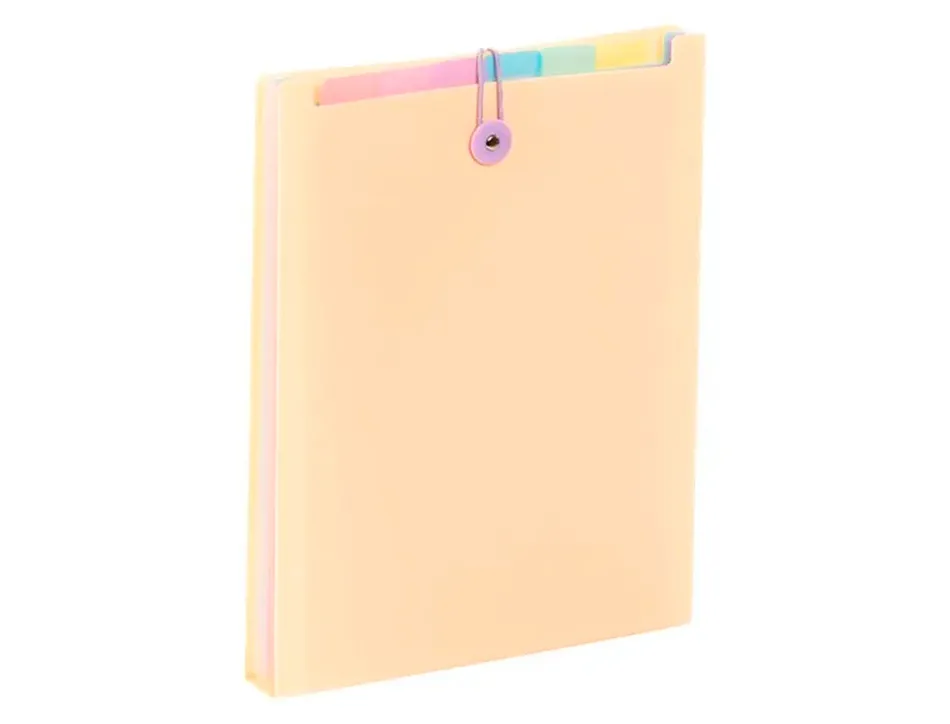 Trieur viquel rainbow pastel pour sac a dos 6 compartiments polypropylene a4 25x33x3,5cm