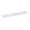Triple decimetre faibo plastique incolore