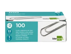 Trombone liderpapel zinc bout rond 33mm boîte 100 unités