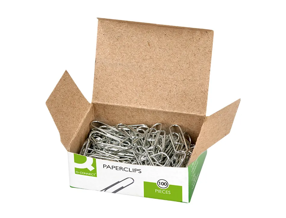 Trombone liderpapel zinc n 4 bout rond 50mm boite 100 unites
