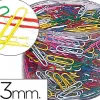 Trombone nickele liderpapel 33mm coloris assortis boite de 1000 unites
