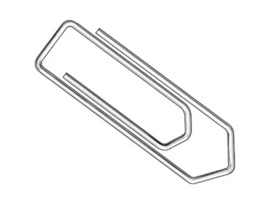 Trombone q-connect galvanisé 32mm boîte carton 100 unités
