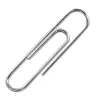 Trombone q-connect nickele n 3 bout rond 43mm boite 100 unites
