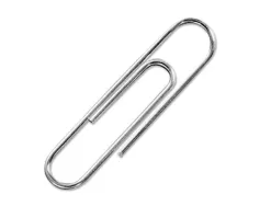 Trombone q-connect nickele n 3 bout rond 43mm boite 100 unites