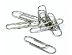 Trombone q-connect nickele n 3 bout rond 43mm boite 100 unites