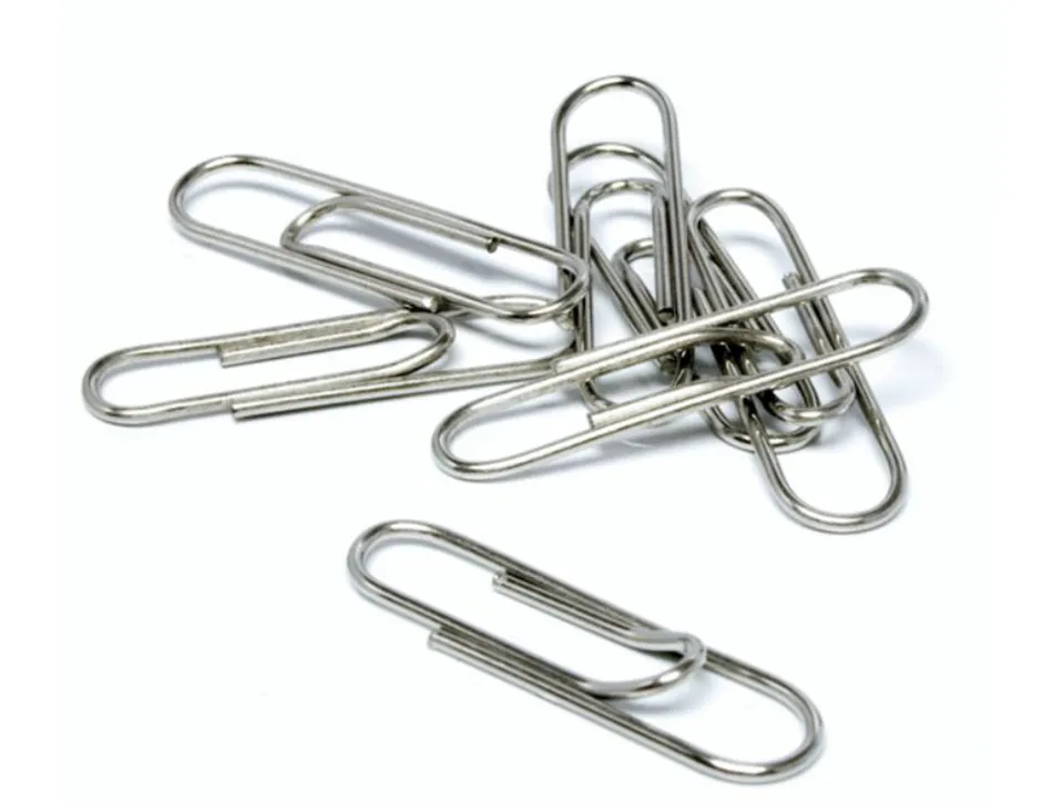 Trombone q-connect nickele n 3 bout rond 43mm boite 100 unites