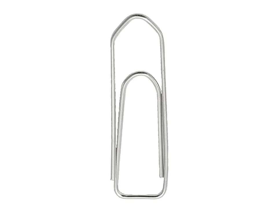 Trombone q-connect nickele n 3 bout pointu 43mm boite 100 unites