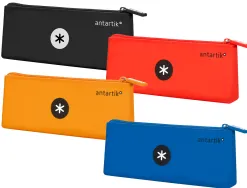Trousse antartik triangulaire 1 compartiment silicone soft touch coloris intenses assortis