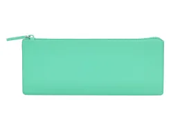 Trousse antartik triangulaire 1 compartiment silicone soft touch coloris pastels assortis
