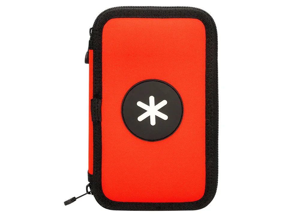 Trousse garnie antartik 2 compartiments 28 pieces rouge