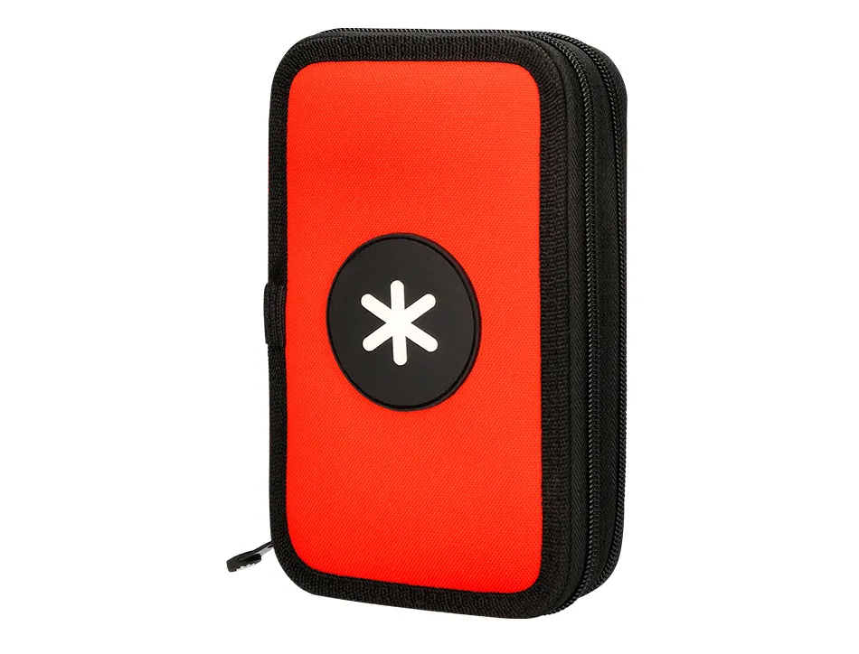 Trousse garnie antartik 2 compartiments 28 pieces rouge
