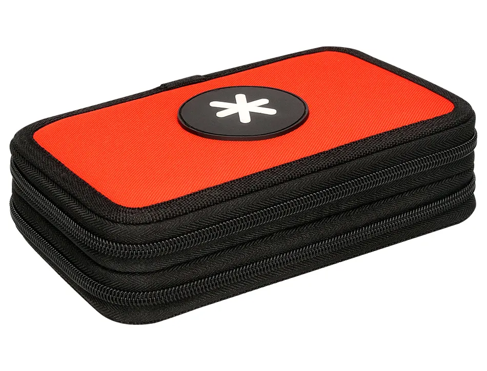 Trousse garnie antartik 2 compartiments 28 pieces rouge