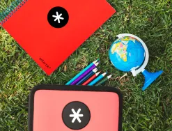 Trousse garnie antartik 3 compartiments 36 pieces corail