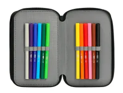 Trousse garnie antartik 3 compartiments 36 pieces corail