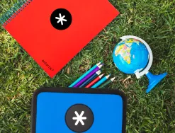 Trousse garnie antartik 2 compartiments 28 pieces bleu