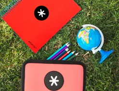 Trousse garnie antartik 2 compartiments 28 pieces corail