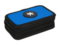 Trousse garnie antartik 3 compartiments 36 pieces bleu